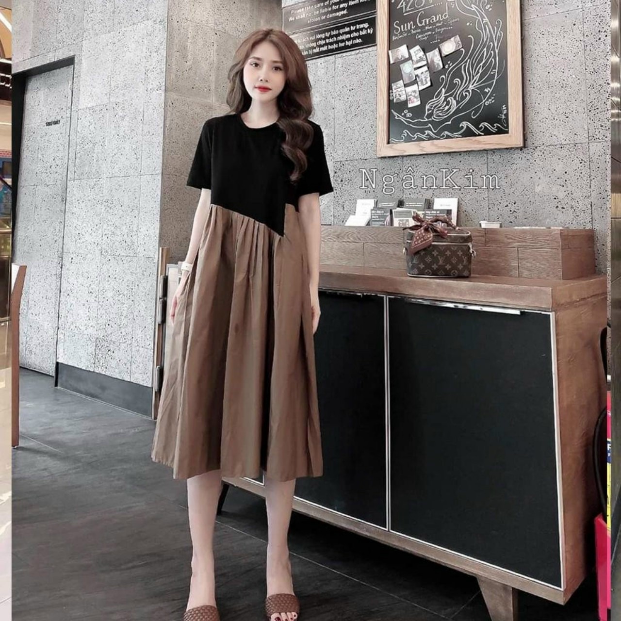 Đầm bầu công sở