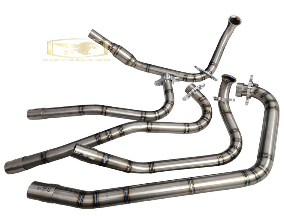 CỔ PÔ Titanium GẮN PÔ ZIN CHO Exicter 135 2011 và Ex Nhỏ (Titan 100%)Tặng kèm khâu Nhôm CNC