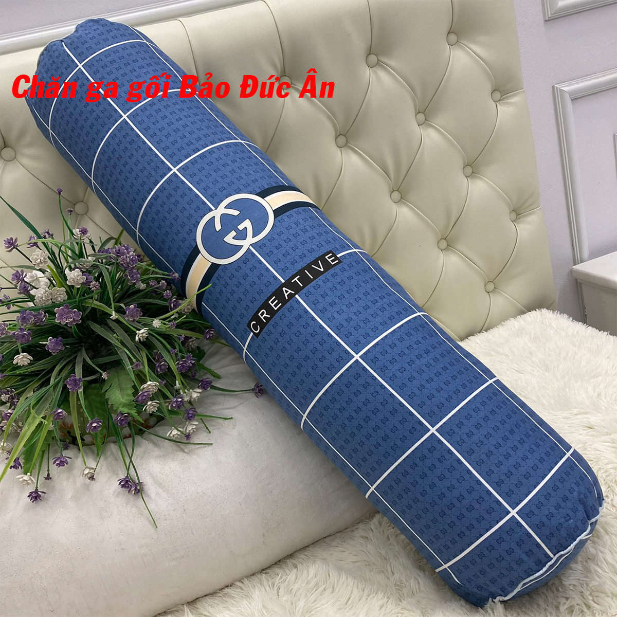 Vỏ gối ôm cotton 100% dài người lớn, Áo gối ôm có khóa kéo