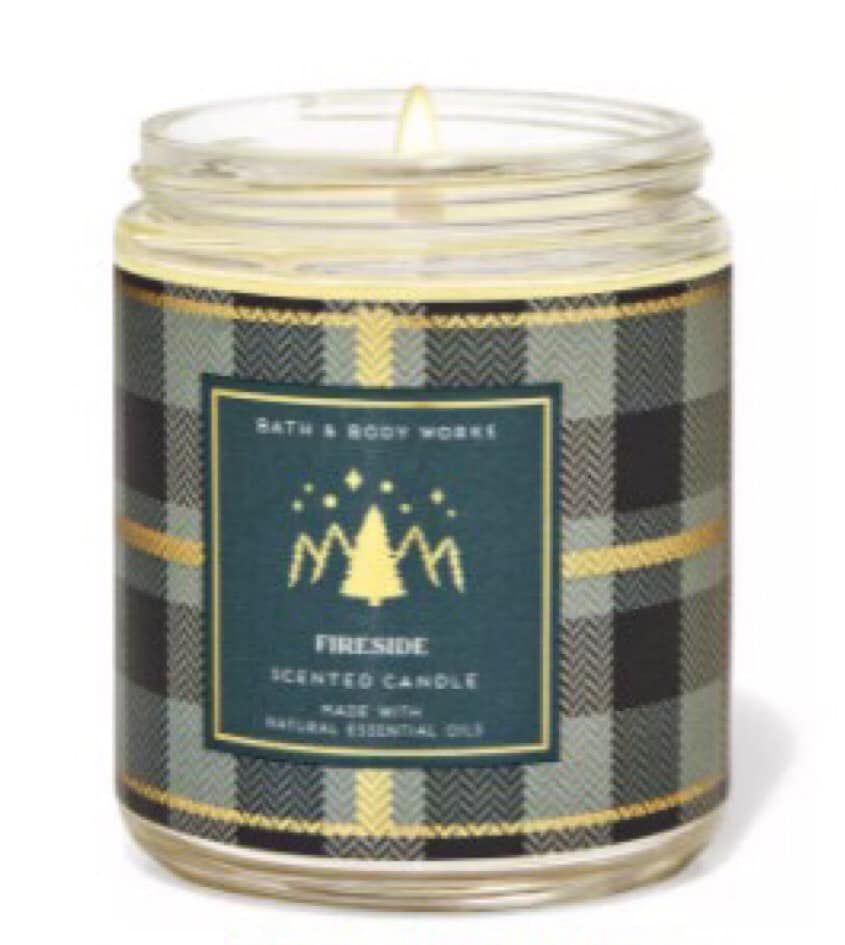 < BBW USA > Nến thơm Bath & Body Works FIRESIDE 1bấc 198g