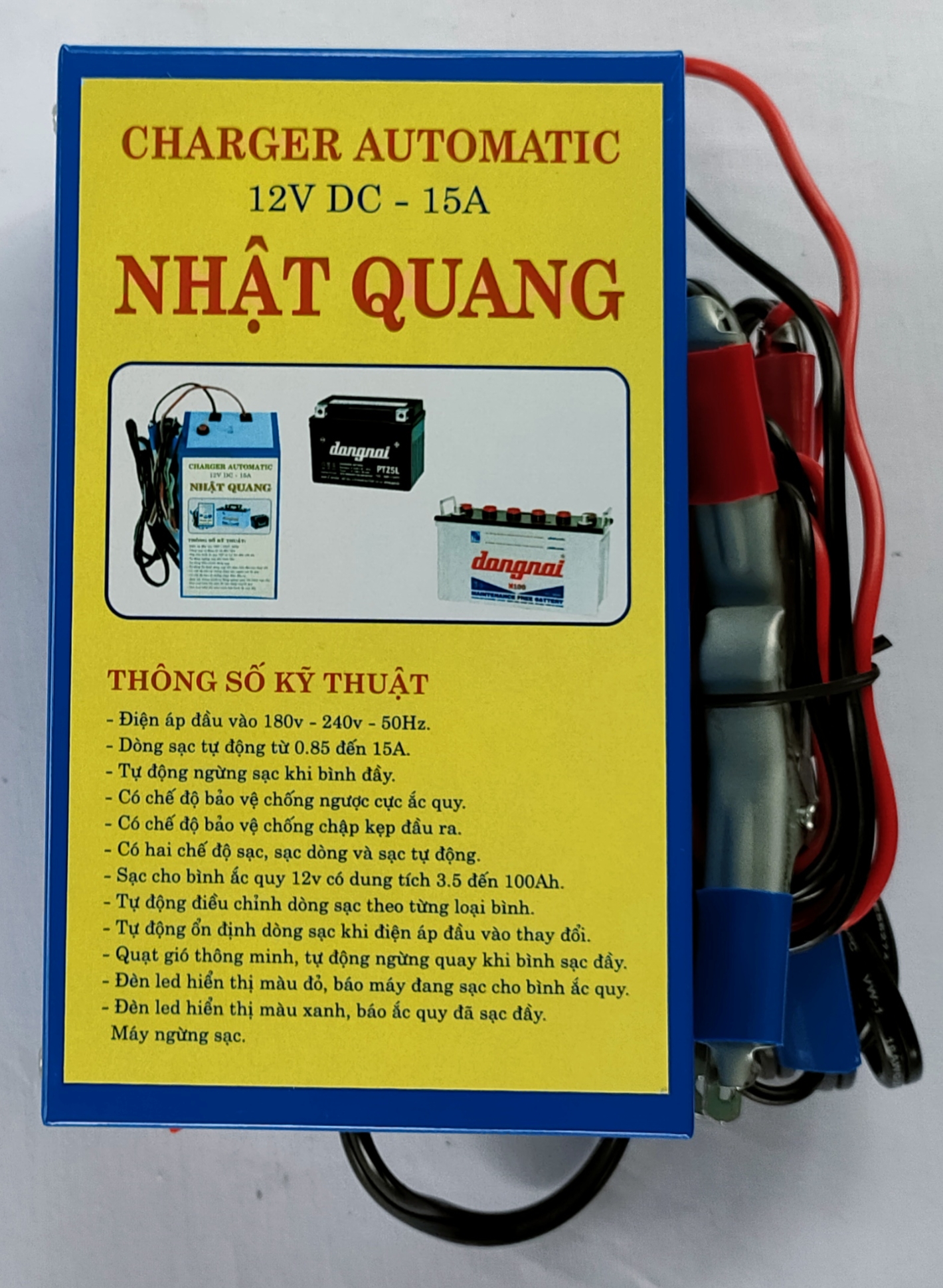 [HCM]MÁY SẠC BÌNH ẮC QUY 12 V TỰ ĐỘNG 15 A