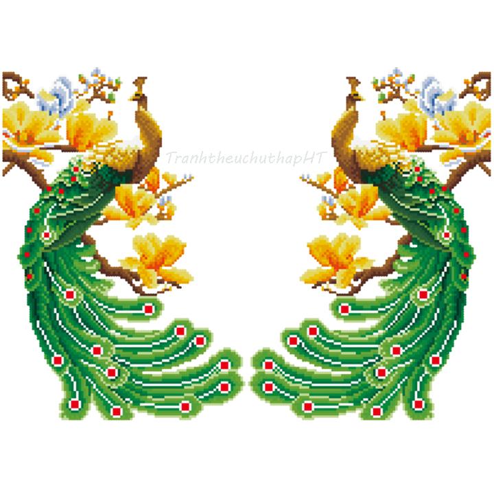 [HCM]Tranh đính đá cha mẹ VS064 - tự đính