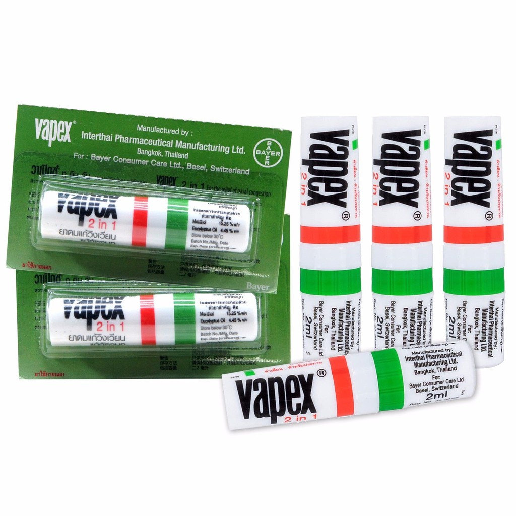 Ống Hít Thông Mũi Vapex Thái Lan 2ml