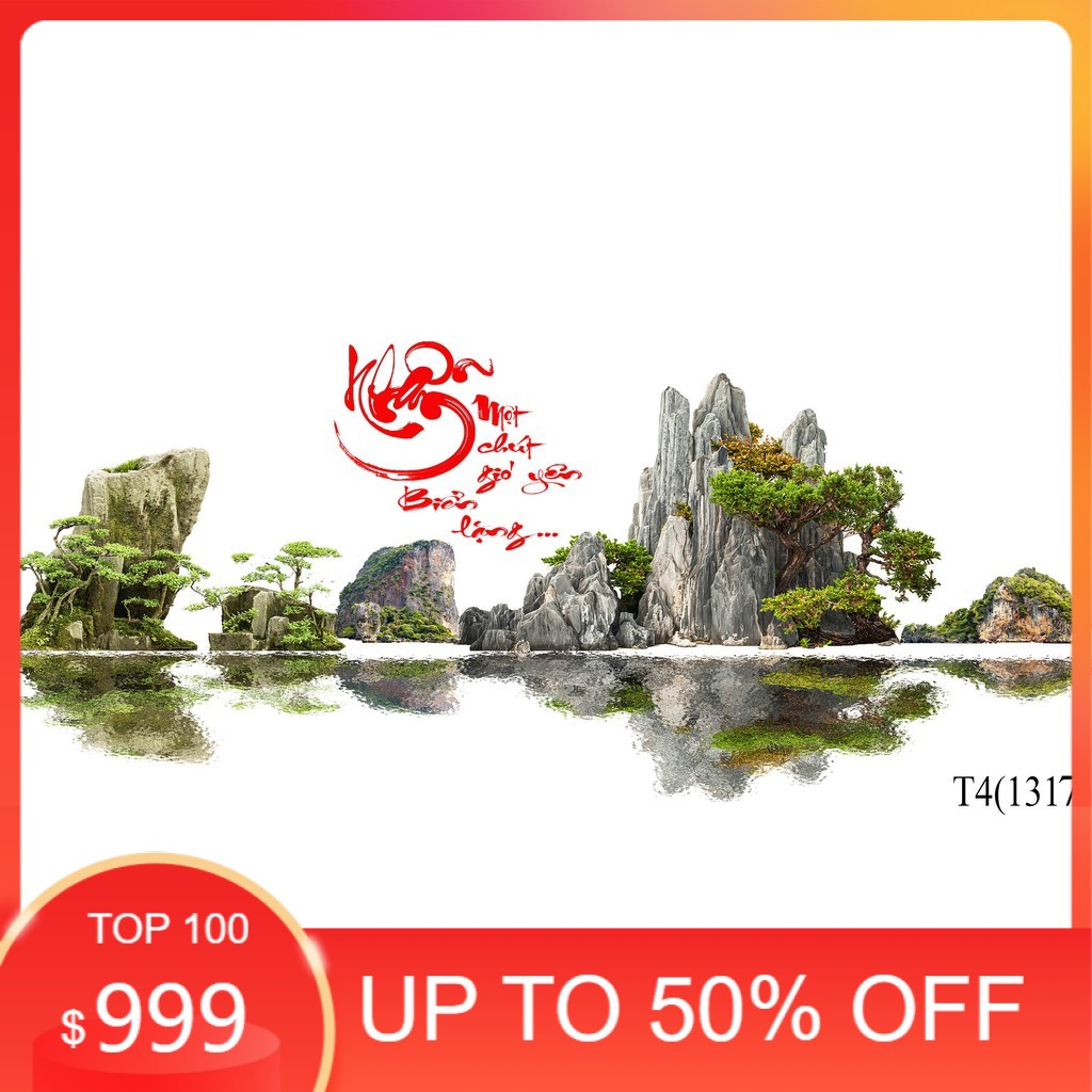 Tranh dán bể cá 3d