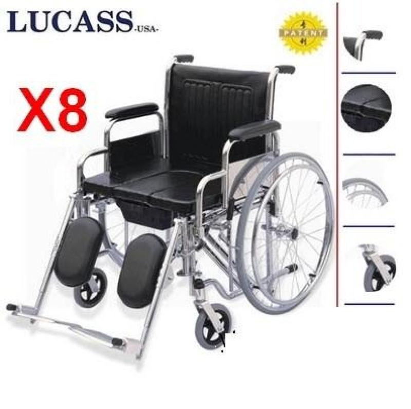 Xe Lăn Có Bô Vệ Sinh Cao Cấp Lucass x8