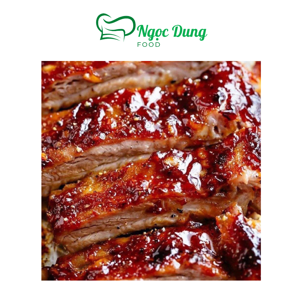 Sườn nướng BBQ ướp sẵn 1kg (giao tphcm)
