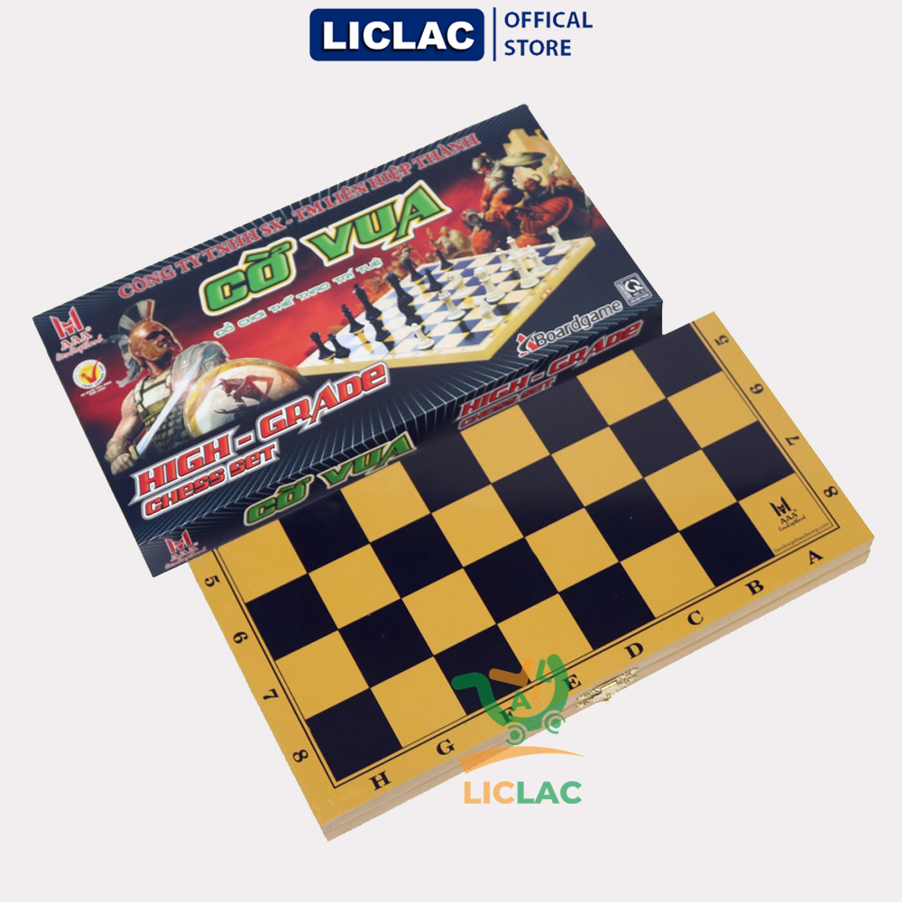 (XẢ KHO) Bộ cờ vua Liên Hiệp Thành ( Size Lớn ) gồm bàn cờ và quân cờ, Đồ chơi trẻ em boardgame Việt Nam, Đồ chơi giáo dục giúp bé phát triển tư duy - LICLAC