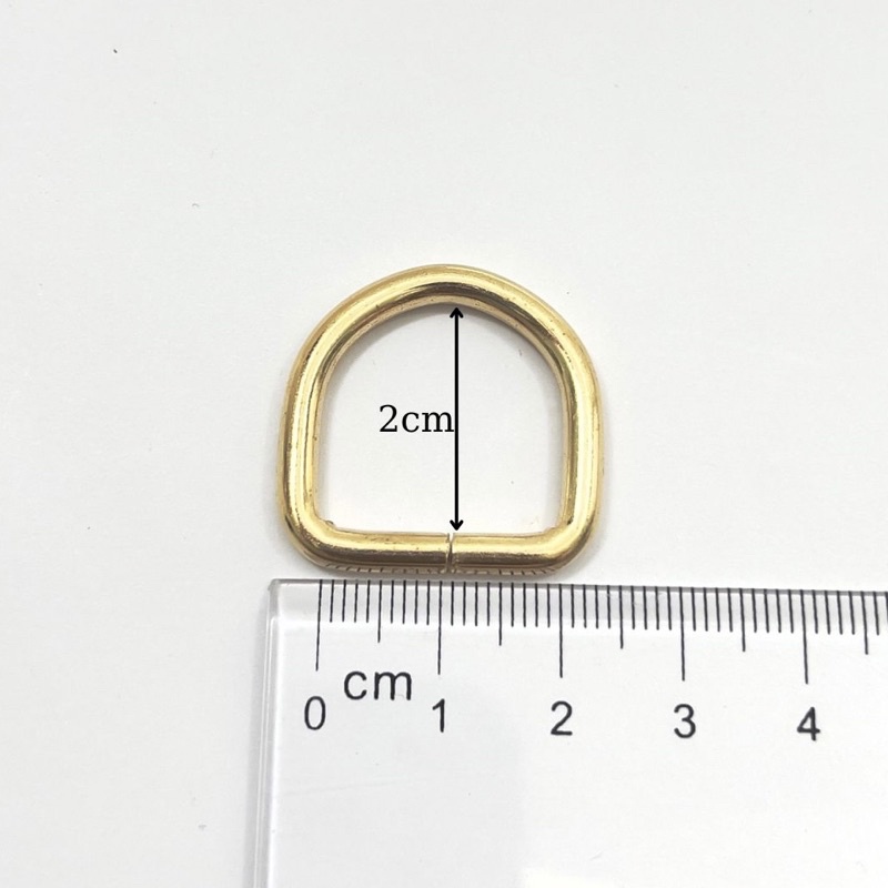 Khoen D vàng 2cm