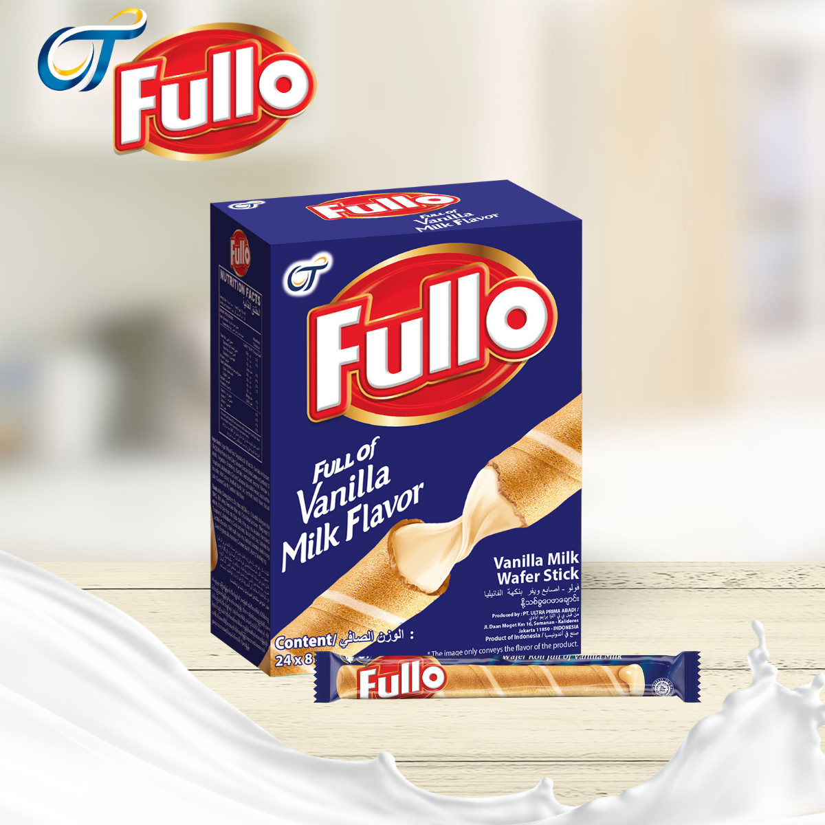Combo 2 Hộp bánh quế Fullo Vani 192g (1 hộp/ 24 cây)