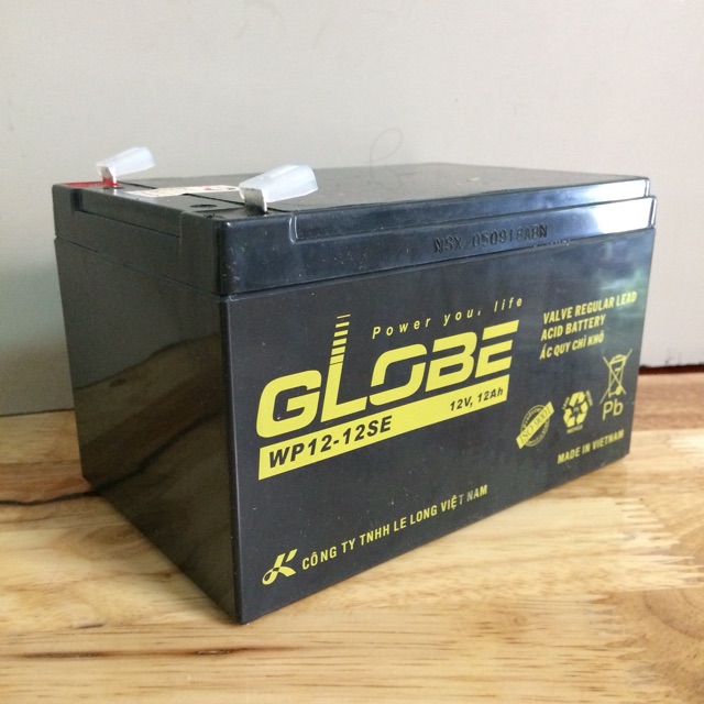 Ắc quy Globe 12V 12Ah WP12-12SE