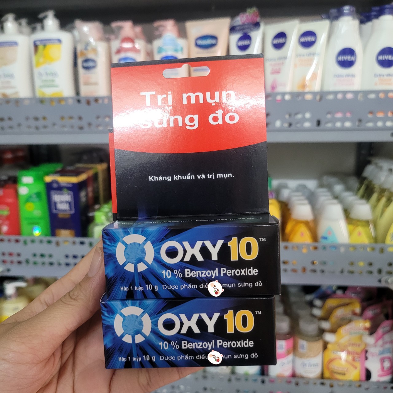 OXY 10 - Oxy 5- kem bôi mụn bọc và mụn trứng cá 10g