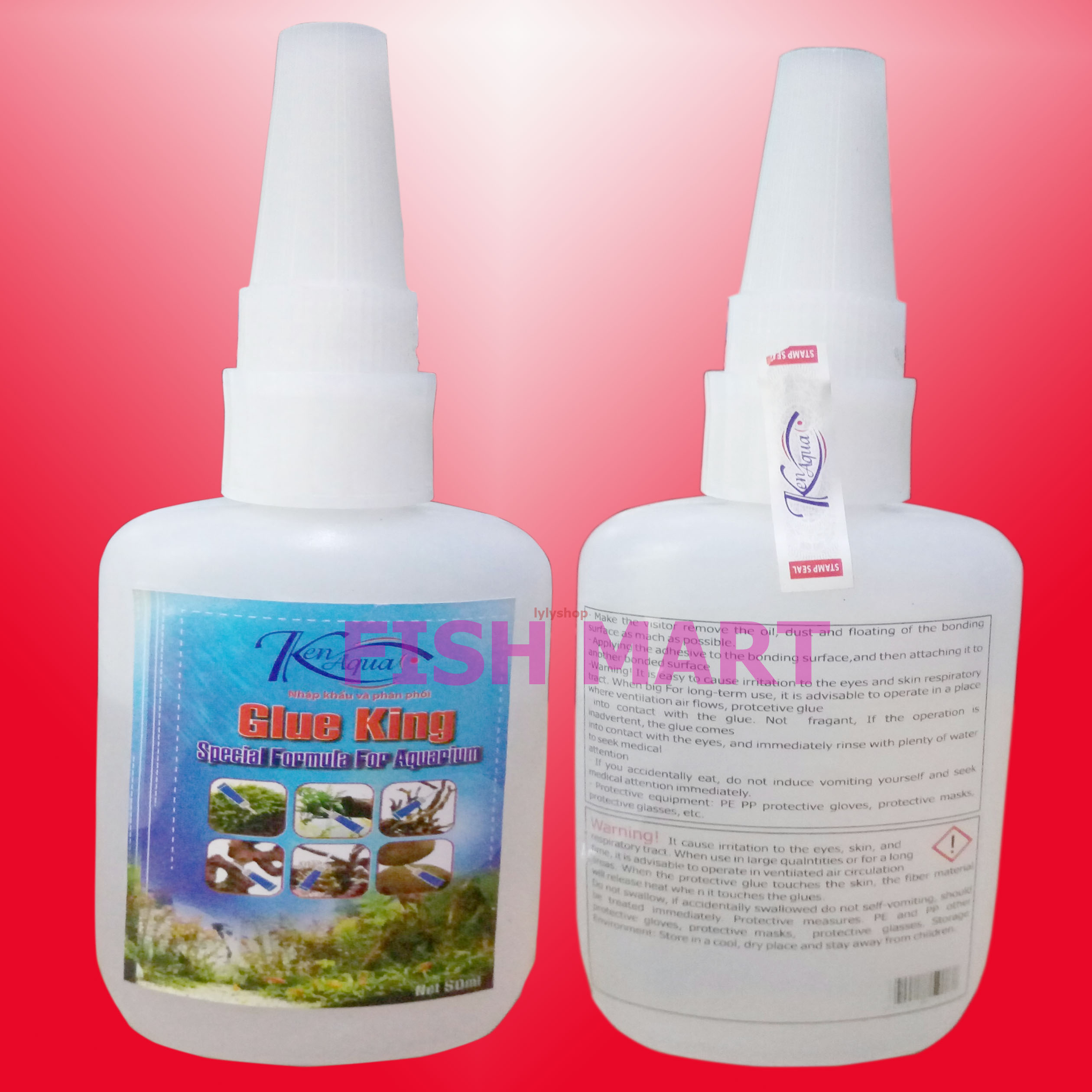 Keo dán đá thủy sinh 50ML chuyên dụng hồ cá