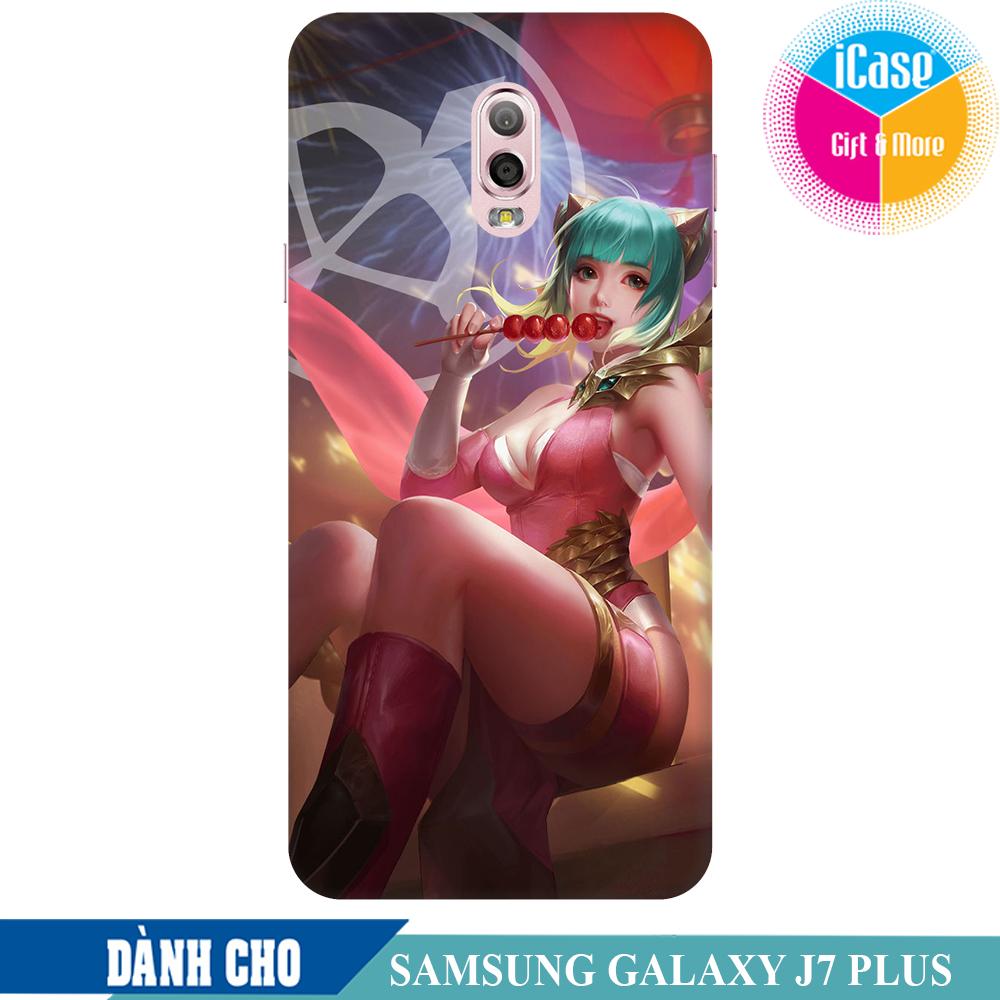 Case for Samsung Galaxy J7 Plus Violet Mèo Siêu Quậy