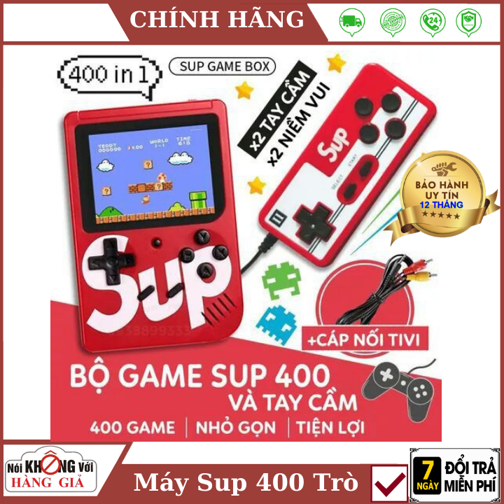 MÁY CHƠI GAME CẦM TAY SUP MINI - 400 TRÒ CHƠI THẦN THÁNH , máy chơi game