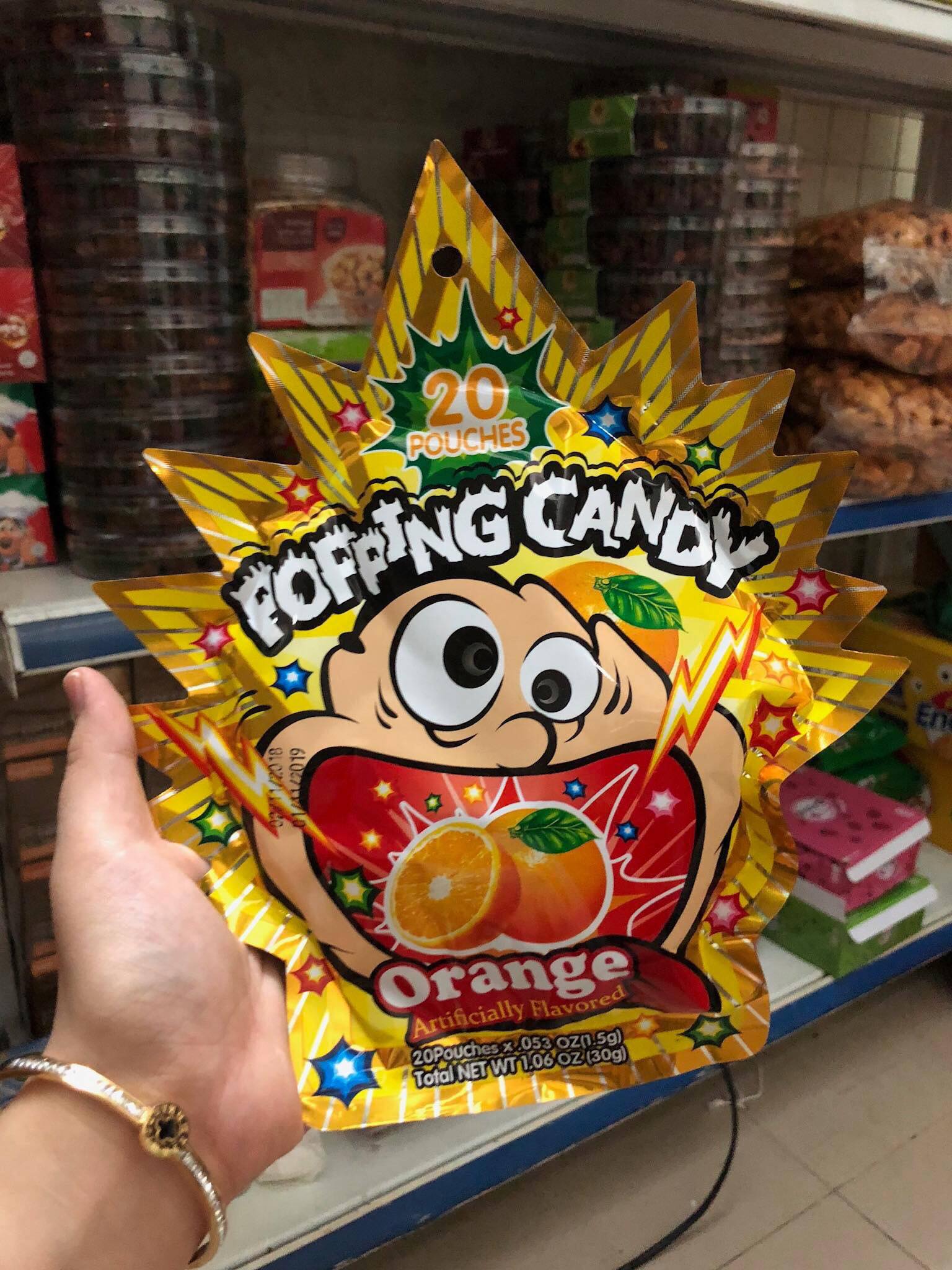 Kẹo nổ Thái lan gói 30g loại to.