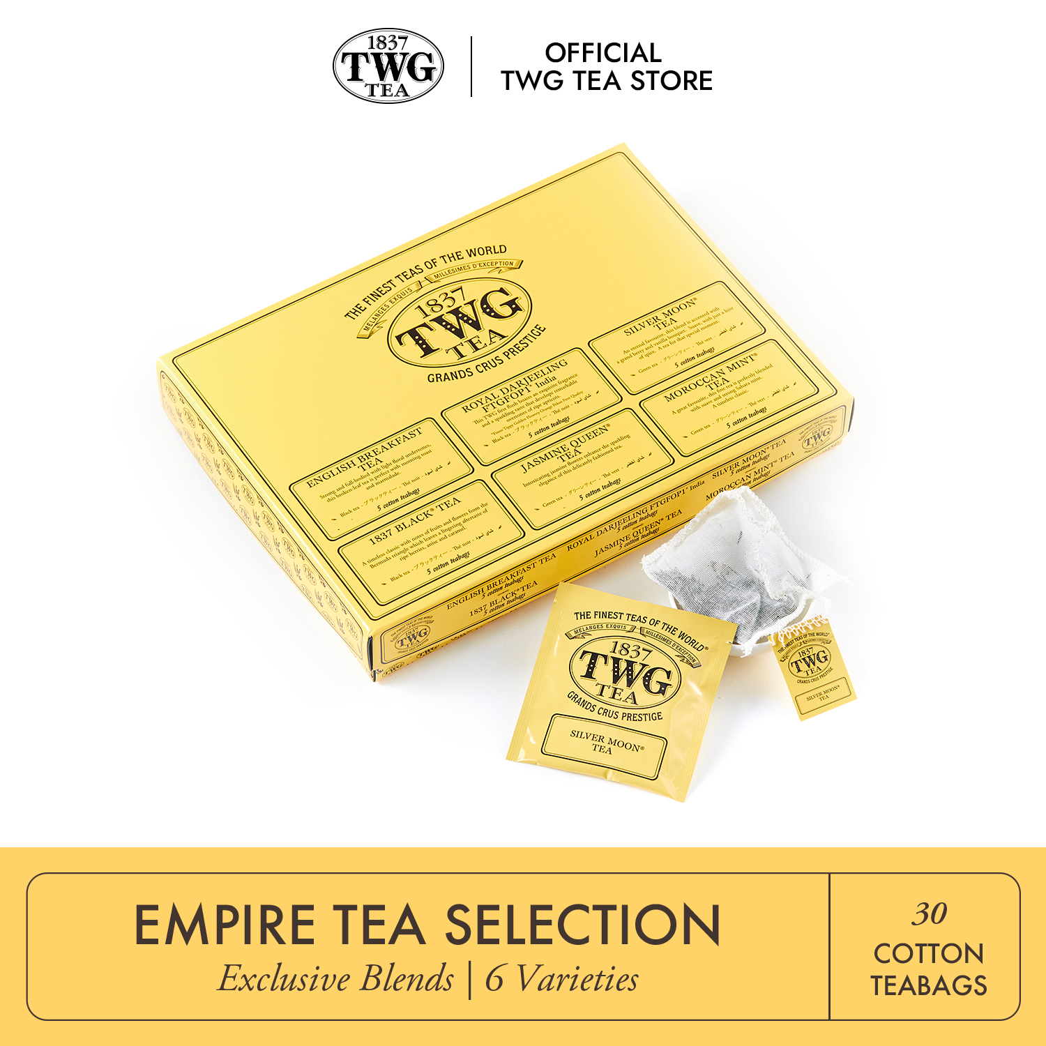 Trà TWG Tea - Empire Tea Selection (2.5g x 30 túi lọc)