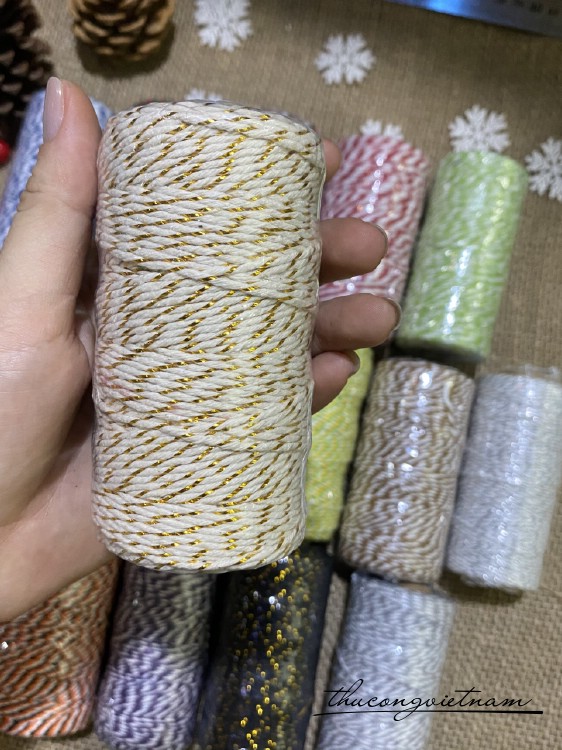 Cuộn dây chỉ Cotton 100m