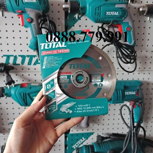 125(5 )x22mm Đĩa cắt gạch ướt có phủ hợp kim nhân tạo Total TAC2121253-1