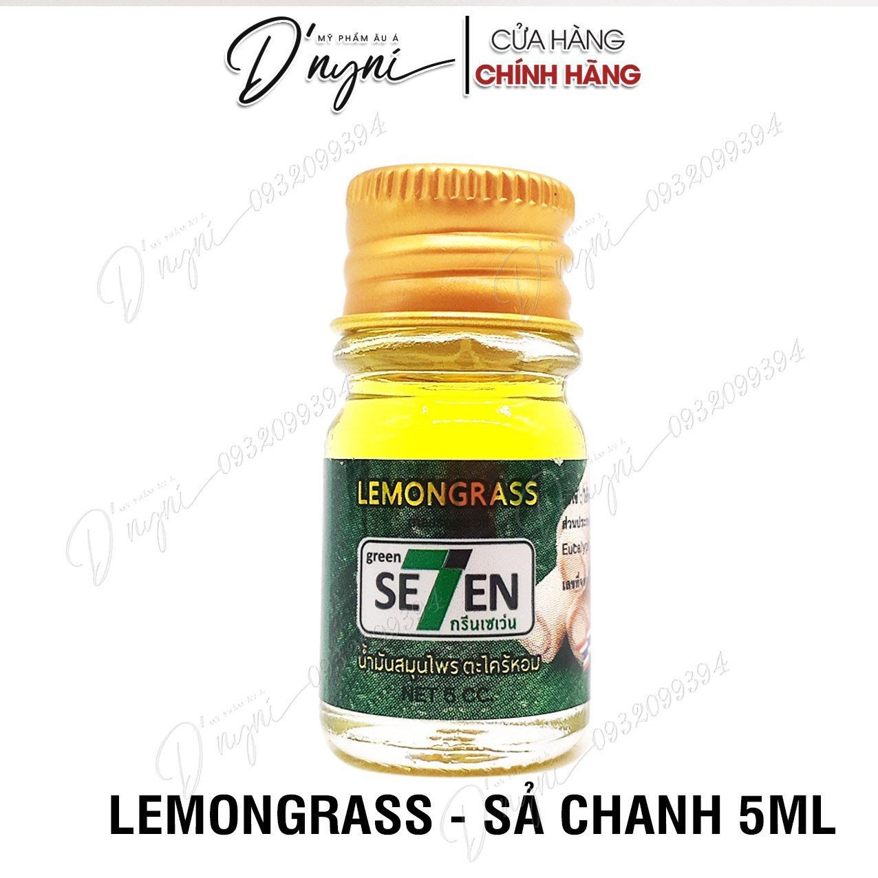 Dầu Gió Thảo Dược Dạng Nước Green SE7EN 5ml Thái Lan