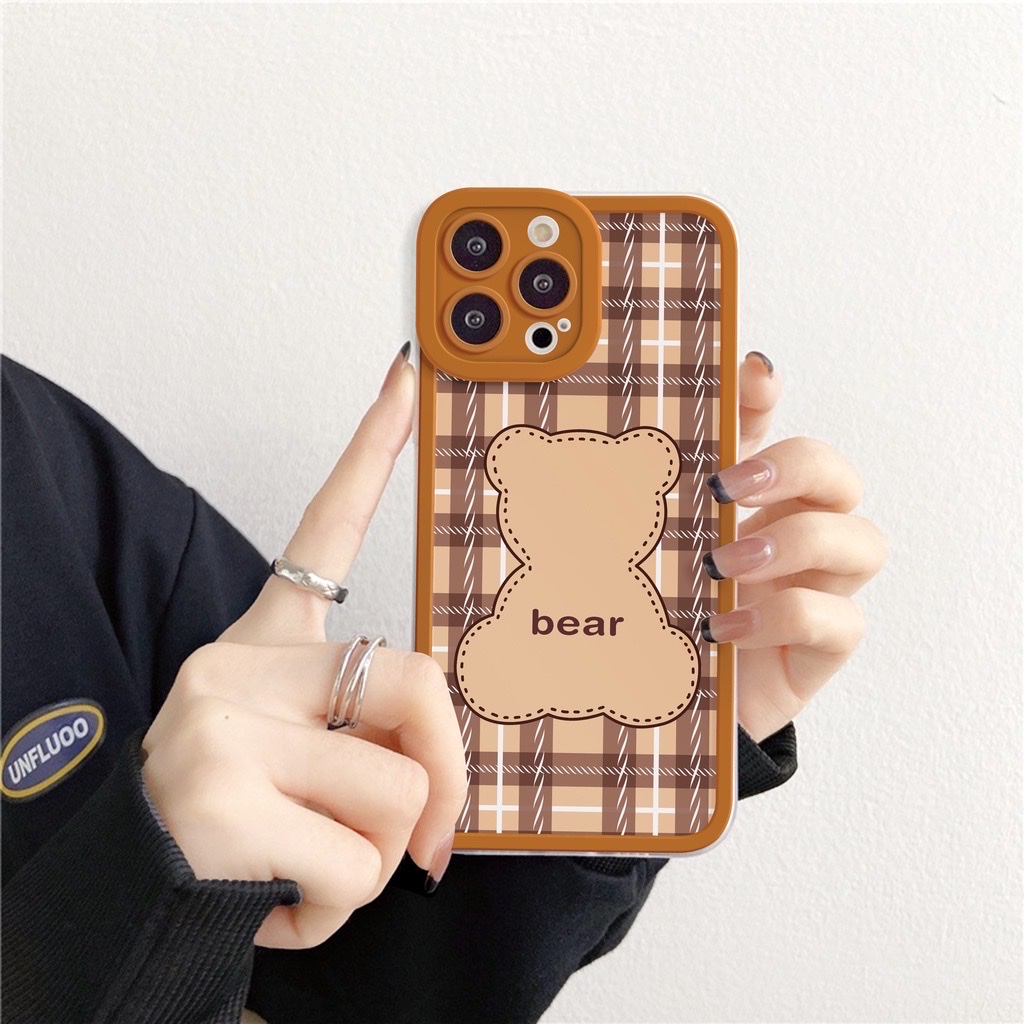 Ốp Lưng IPhone BEAR Cạnh Vuông Bảo Vệ Camera [bear]