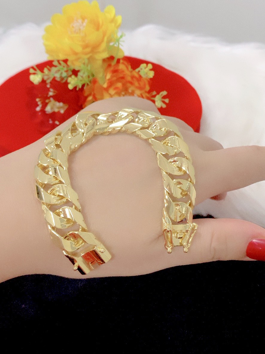 Lắc tay nam kiểu lặc mạ 24k cao cấp P696