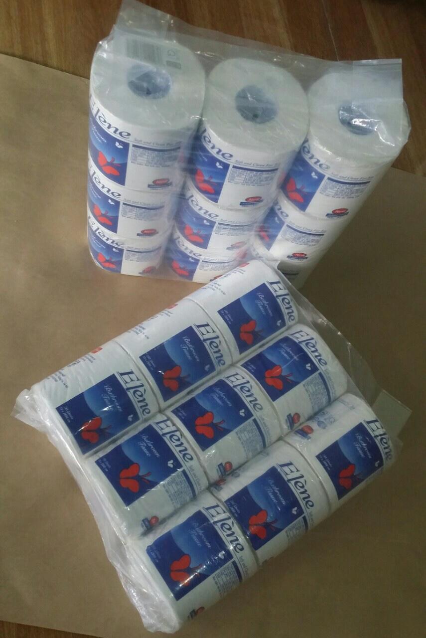 Combo 2 lốc Giấy vệ sinh Elene 9 cuộn 3 lớp