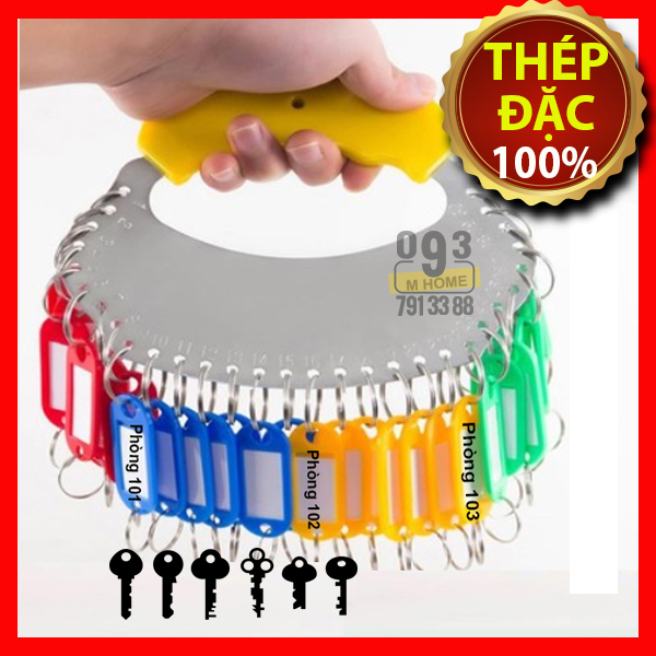 Móc Treo Giữ Chìa Khóa Móc Khóa Có Đánh Số Móc Treo Kèm Thẻ Ghi Nhớ, Tay Cầm Giữ Chìa Khóa 18 cái 28 cái