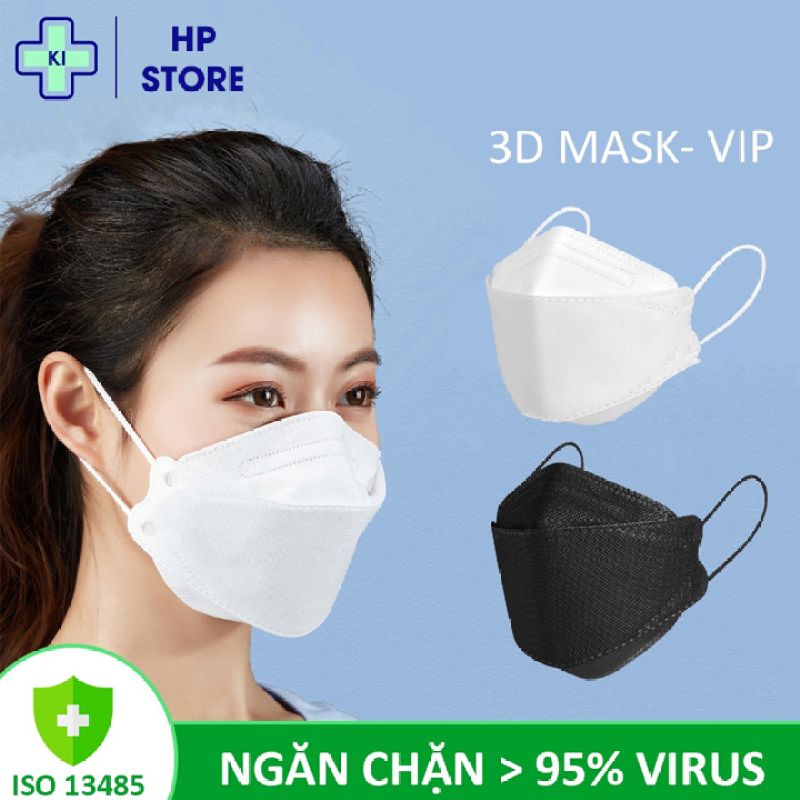 Giá bán [COMBO 30 chiếc] Khẩu trang y tế 3D KF94 mask Hàn Quốc, 4 lớp HP STORE ngăn chặn vi khuẩn 99% ,có thể tái sử dụng 2-3 lần