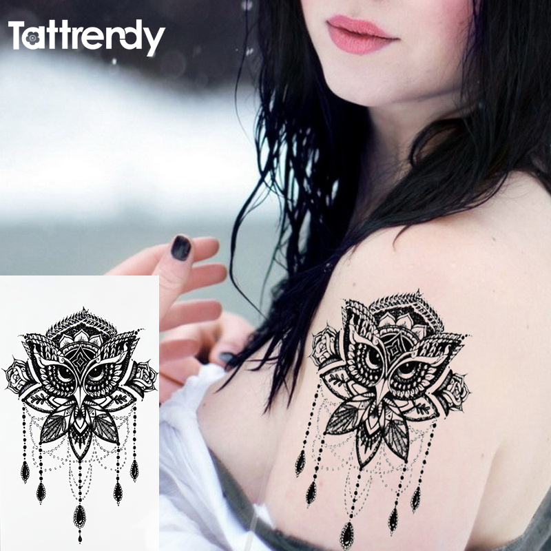 Hình dán tatoo style Ấn Độ size xqb021