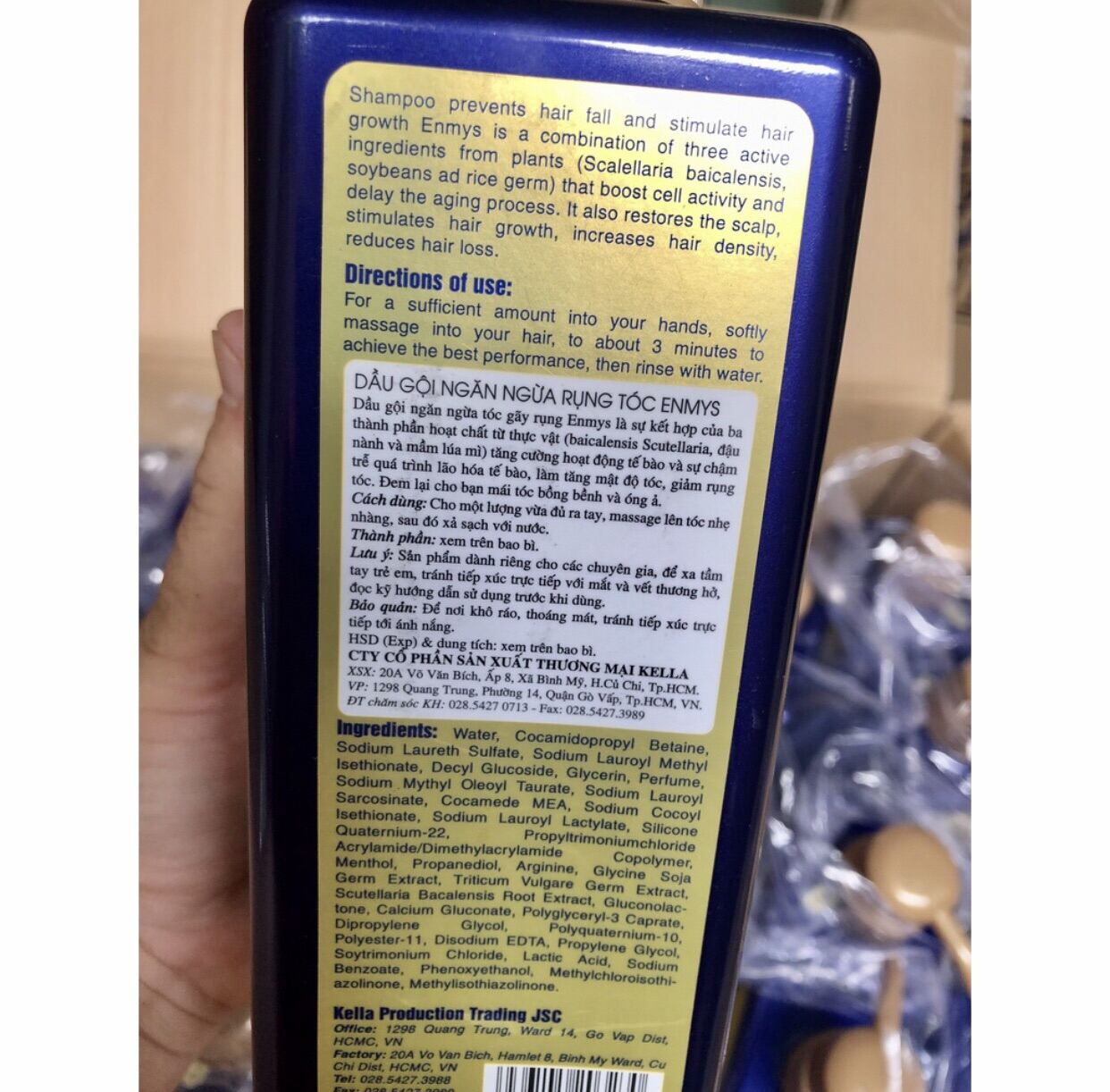[Chỉ 7/3 Hoàn Tiền 15%][ Chính Hãng ] DẦU GỘI CHỐNG RỤNG VÀ KÍCH MỌC TÓC ENMYS 500ml