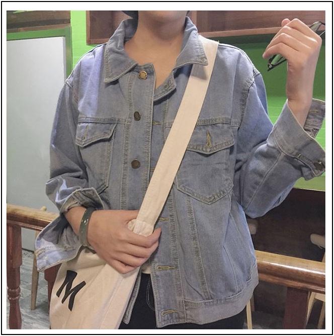 ÁO KHOÁC JEAN XANH NHẠT TRƠN NAM + NỮ ĐƠN GIẢN LUÔN HOT P2-10n19