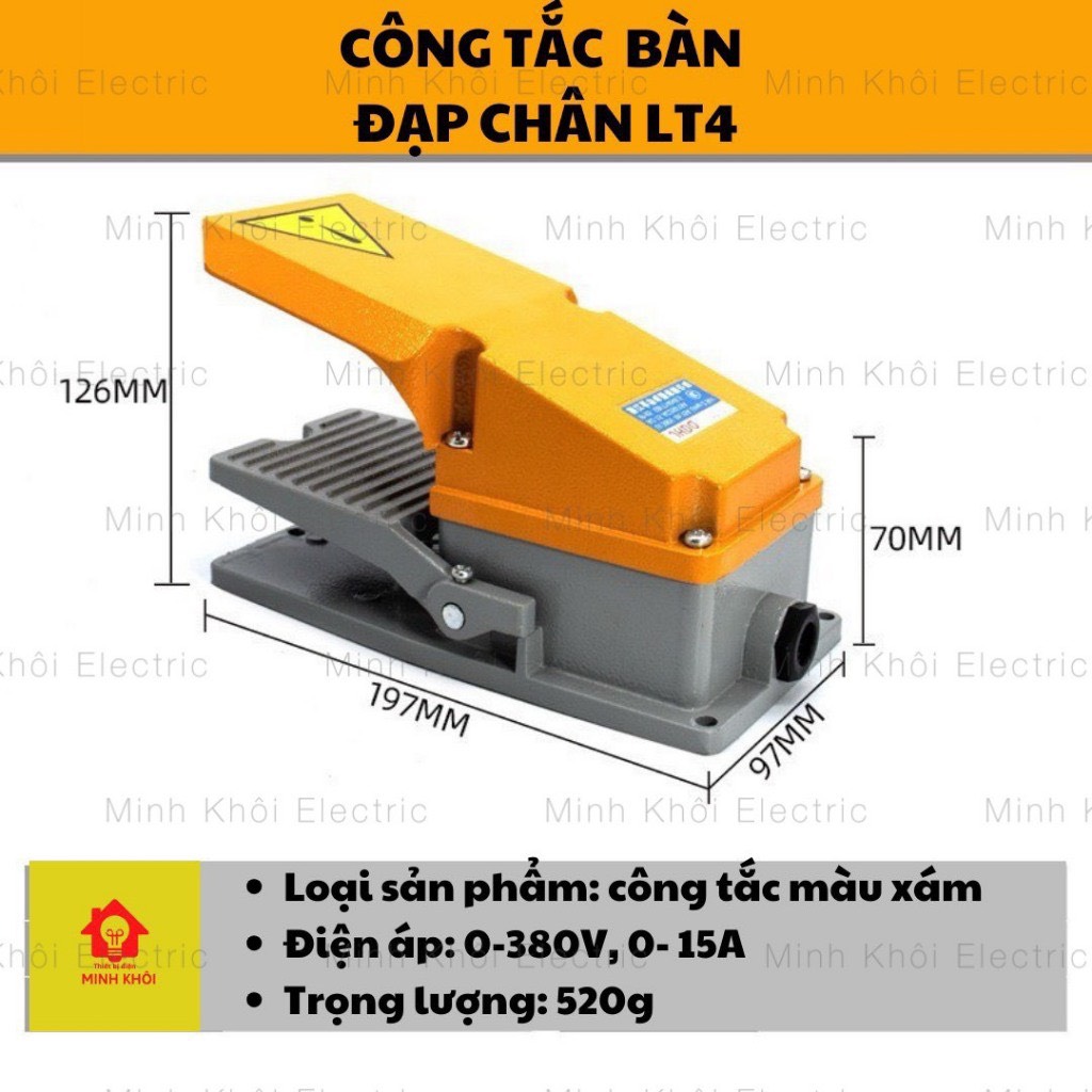 Công tắc bàn đạp chân fs2, fs3 - 220v, công tắc chân đạp,máy may