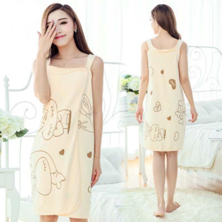 [HCM]KHĂN TẮM ÁO CHOÀNG 2IN1 DỄ THƯƠNG
