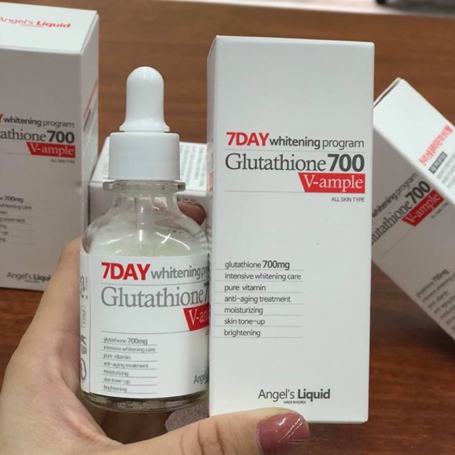 [HCM]Huyết Thanh Trắng Da 7 Day Whitening Program Glutathione 700 V-Ample
