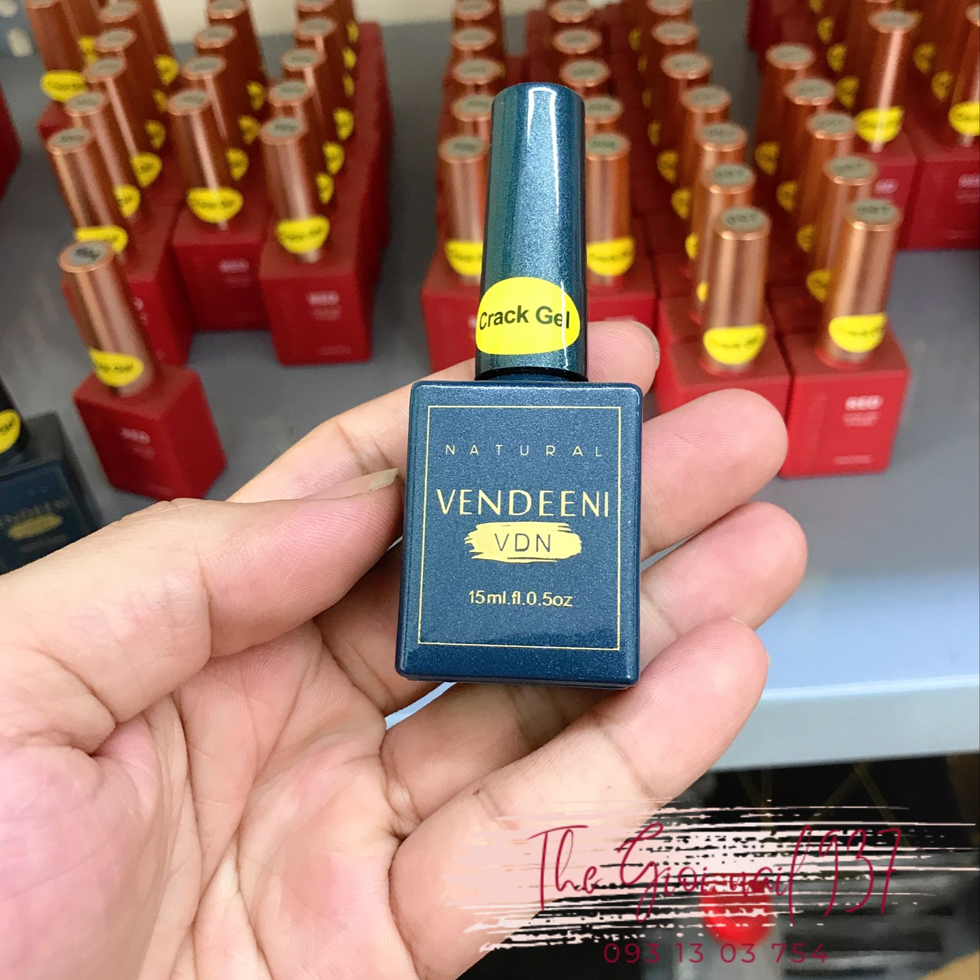 [Chính Hãng] Sơn gel nứt Trắng - Đen Vendeeni - Chai 15ml