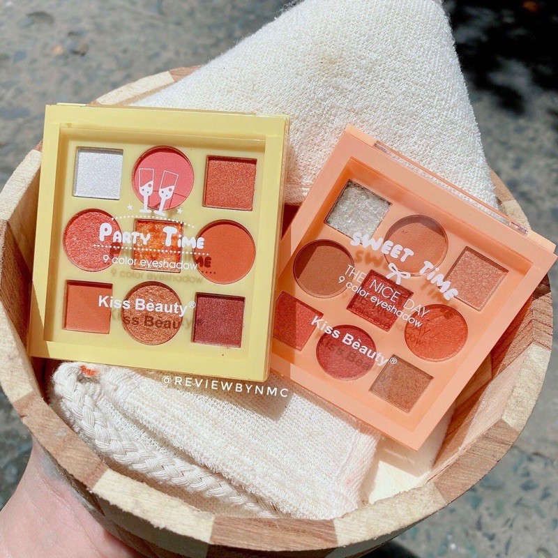 Bảng Phấn Mắt 9 ô màu kiss beauty sweet time