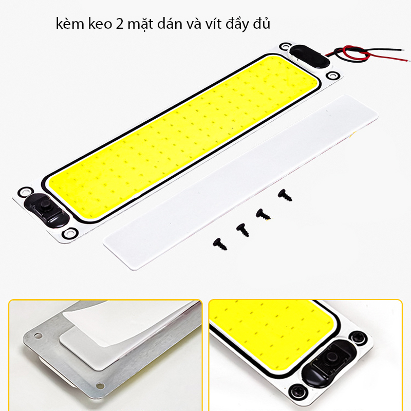 Đèn thùng xe tải, đèn trần xe COB siêu sáng 12-85V