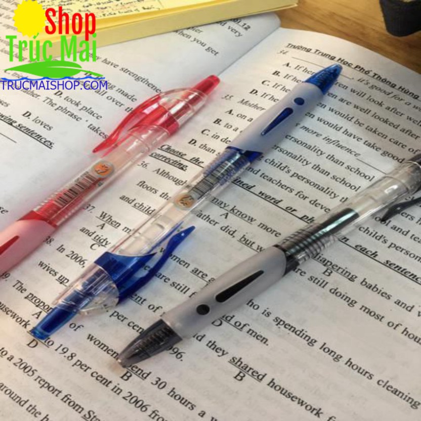 Bút bi gel bấm M&G 1163( hộp 12 chiếc)