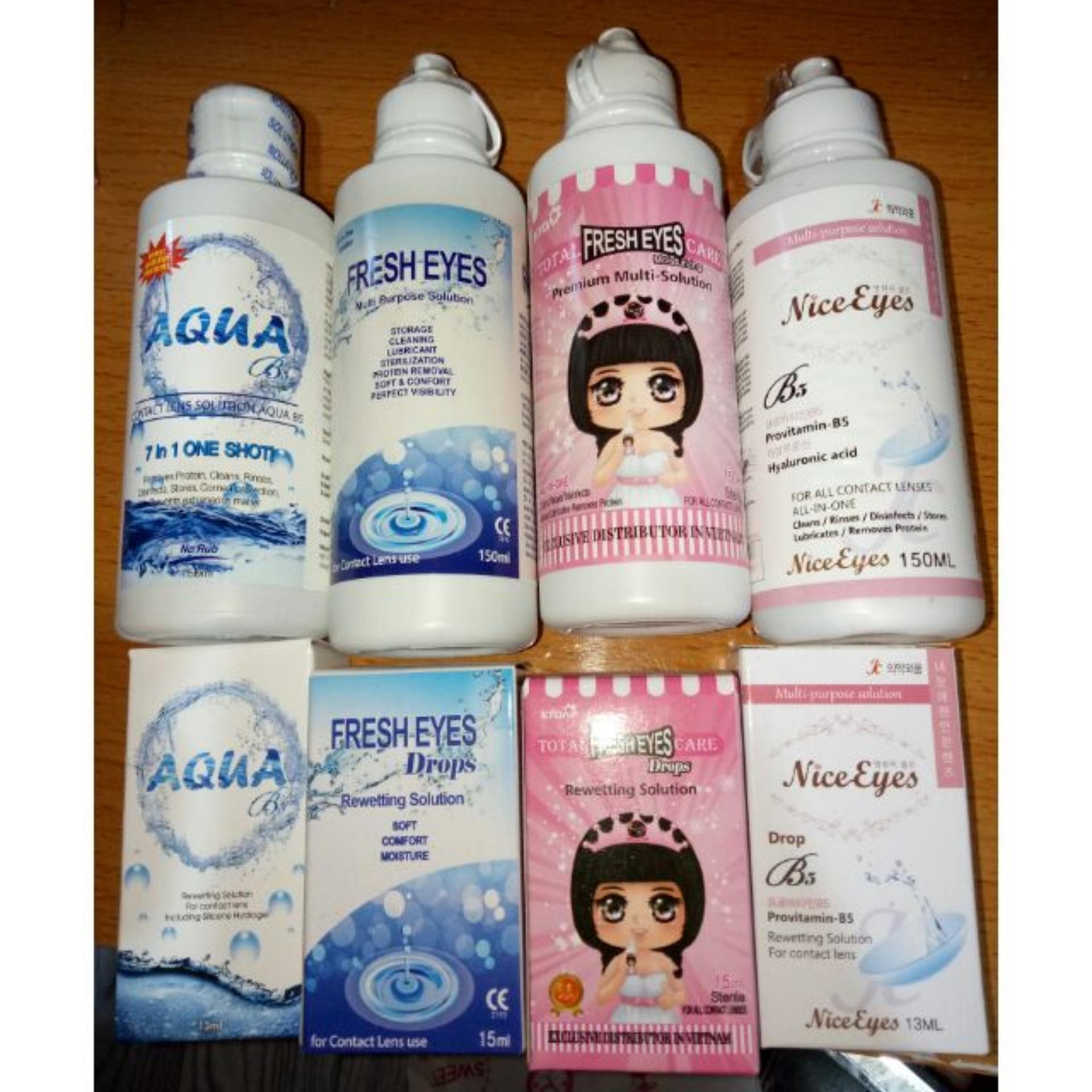 Contact lens solution NICE EYES 150ml ( 2 bottles )