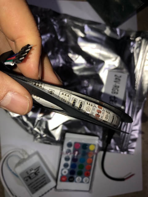 Phụ kiện ô tô: Bộ led dây 7 màu 24v