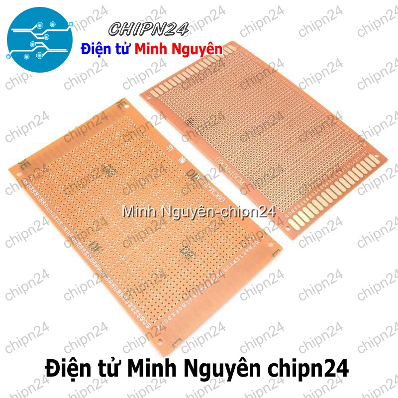 [1 tấm] Testboard 1 mặt thường 9x15cm (Board đồng đục lỗ PCB, Testboard cắm hàn) - HH000565