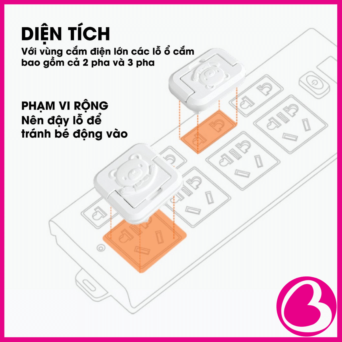 Combo 10 Nút bịt ổ điện bảo vệ an toàn cho bé