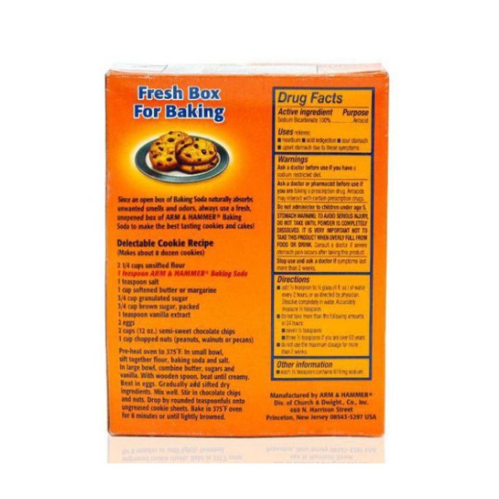 Bột Baking Soda USA Mỹ đa năng 454gr
