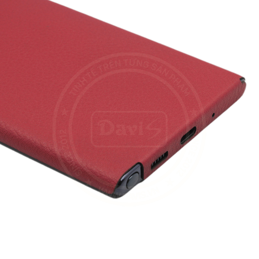 Dán da full viền Galaxy Note 10 Plus , làm từ da bò thật cao cấp - Chính hãng Davis