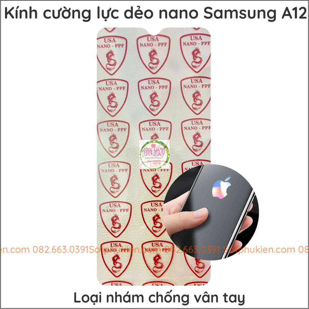 [HCM]Dán cường lực Samsung A12 dẻo nano siêu bền