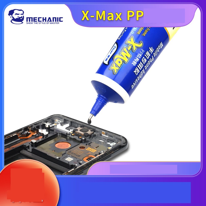 Keo X-MAX PP mechanic dán khung ron màn hình điện thoại