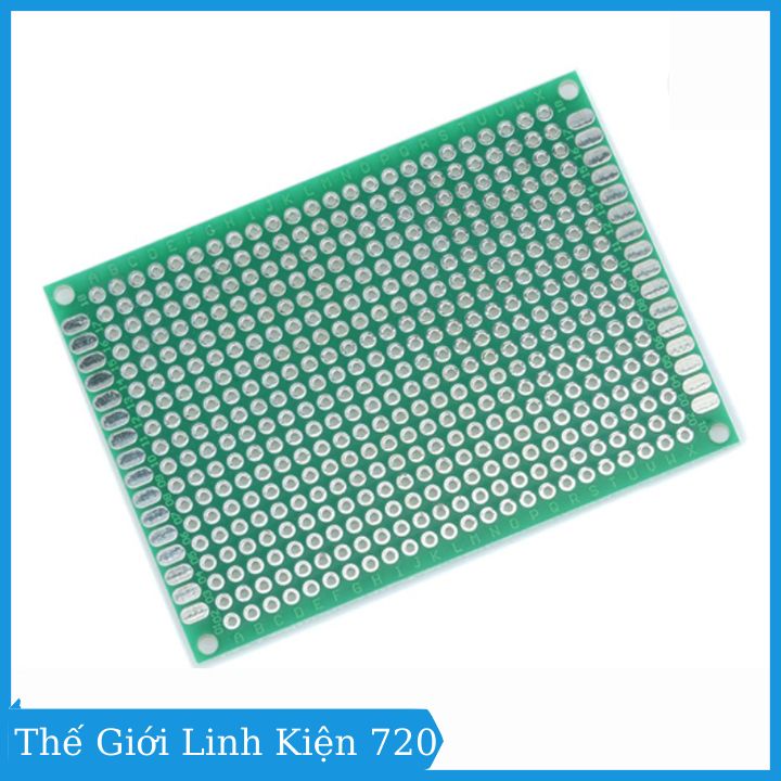 Phíp đồng đục lỗ 2 mặt pcb xanh tốt dày 1.6mm