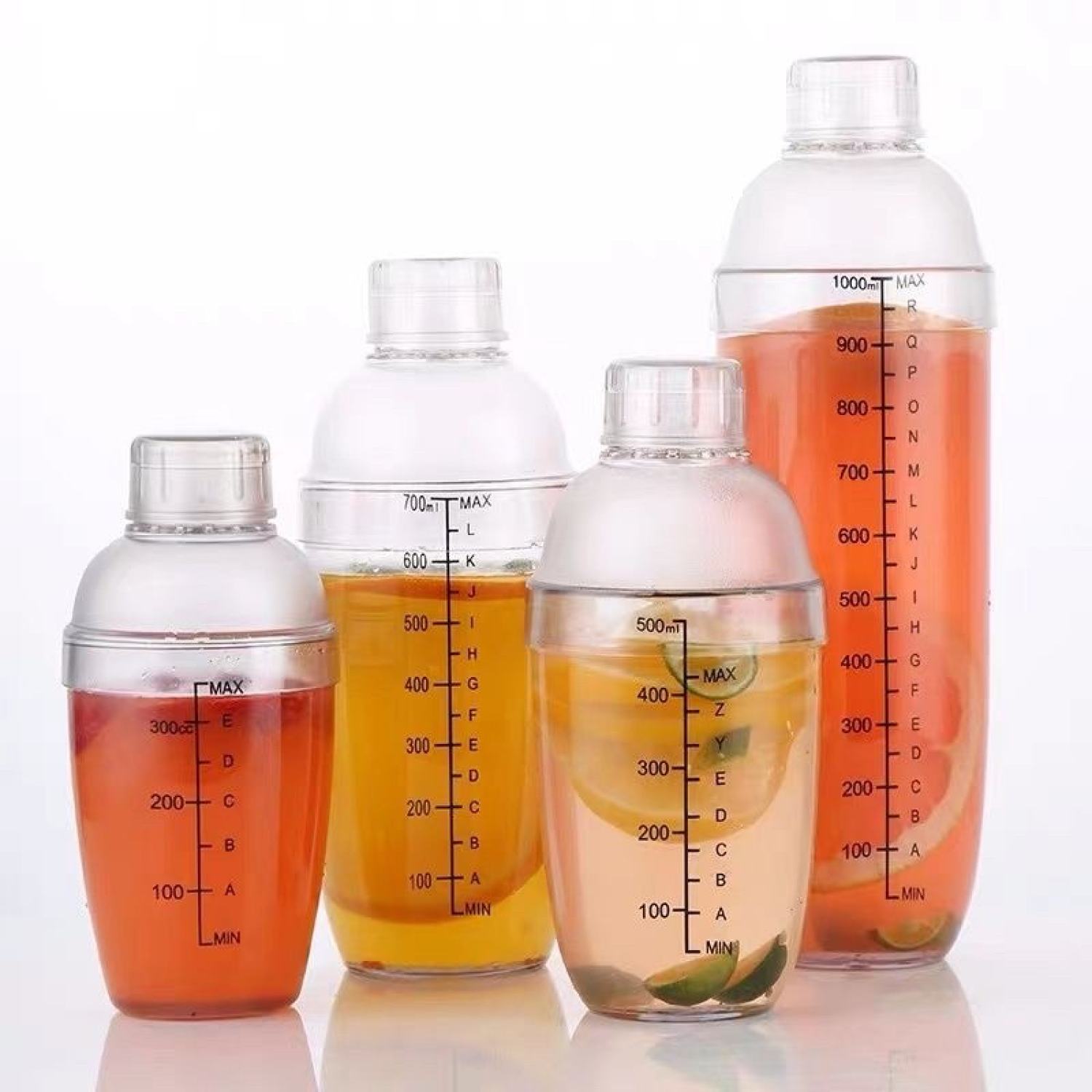 Bình Lắc Shaker Nhựa Chia Vạch Pha Chế ( 350ml, 500ml, 700ml)