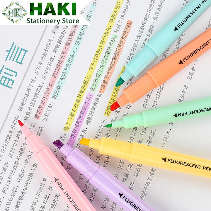 Highlight B8 6 PCs dual luminous pen set