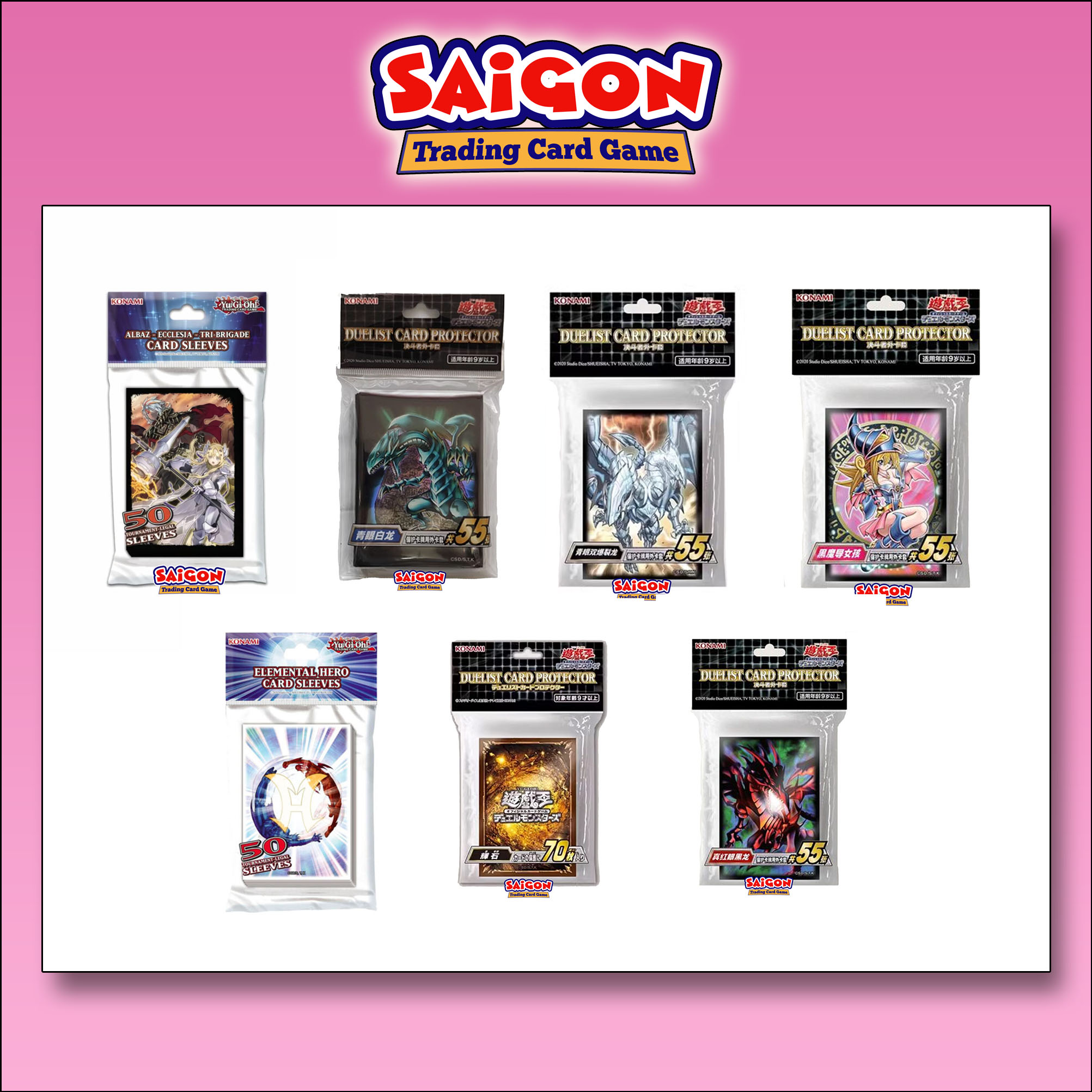 Konami YugiOh Duelist Card Protector Sleeves